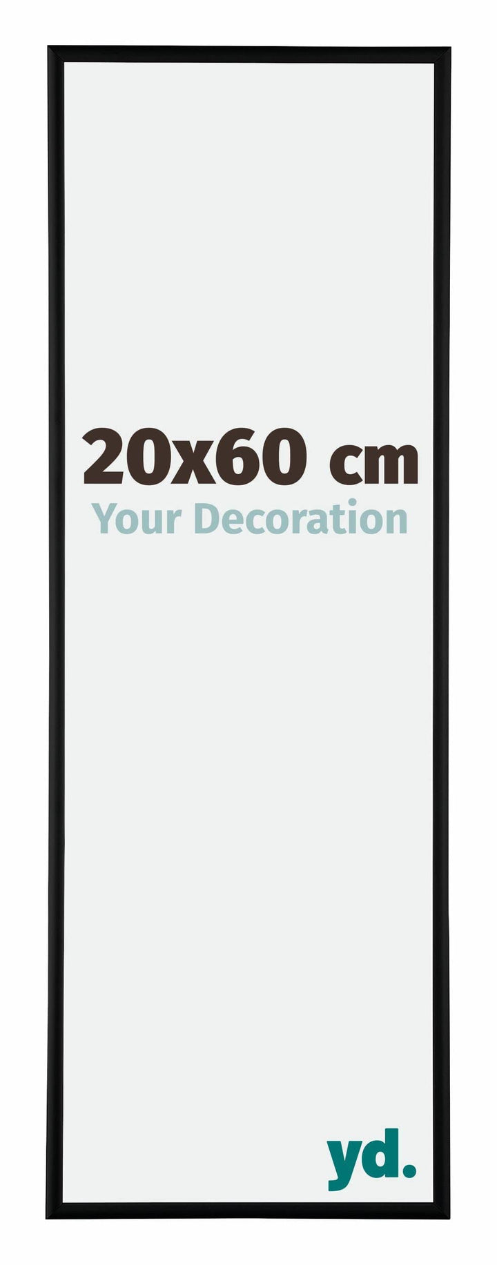 yd. Your Decoration - Bilderrahmen 20x60 cm - Bilderrahmen aus Aluminium mit Acrylglas - Antireflex