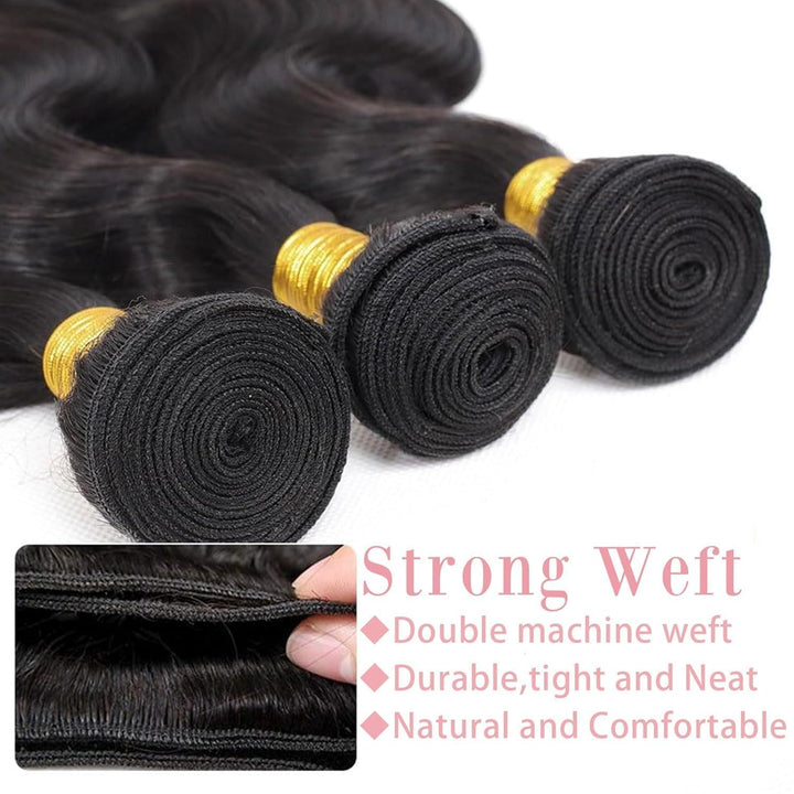 Yavida Brazilian Hair Bundle Body Wave Human Hair Weave 3 Bundles Remy Brazilian Human Hair Bundles