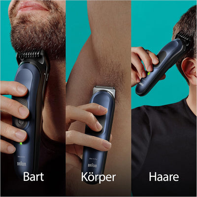 Braun All-In-One Bartpflege Bodygroomer Set, 11-in-1 Barttrimmer, Trimmer/Haarschneider Herren, Haar