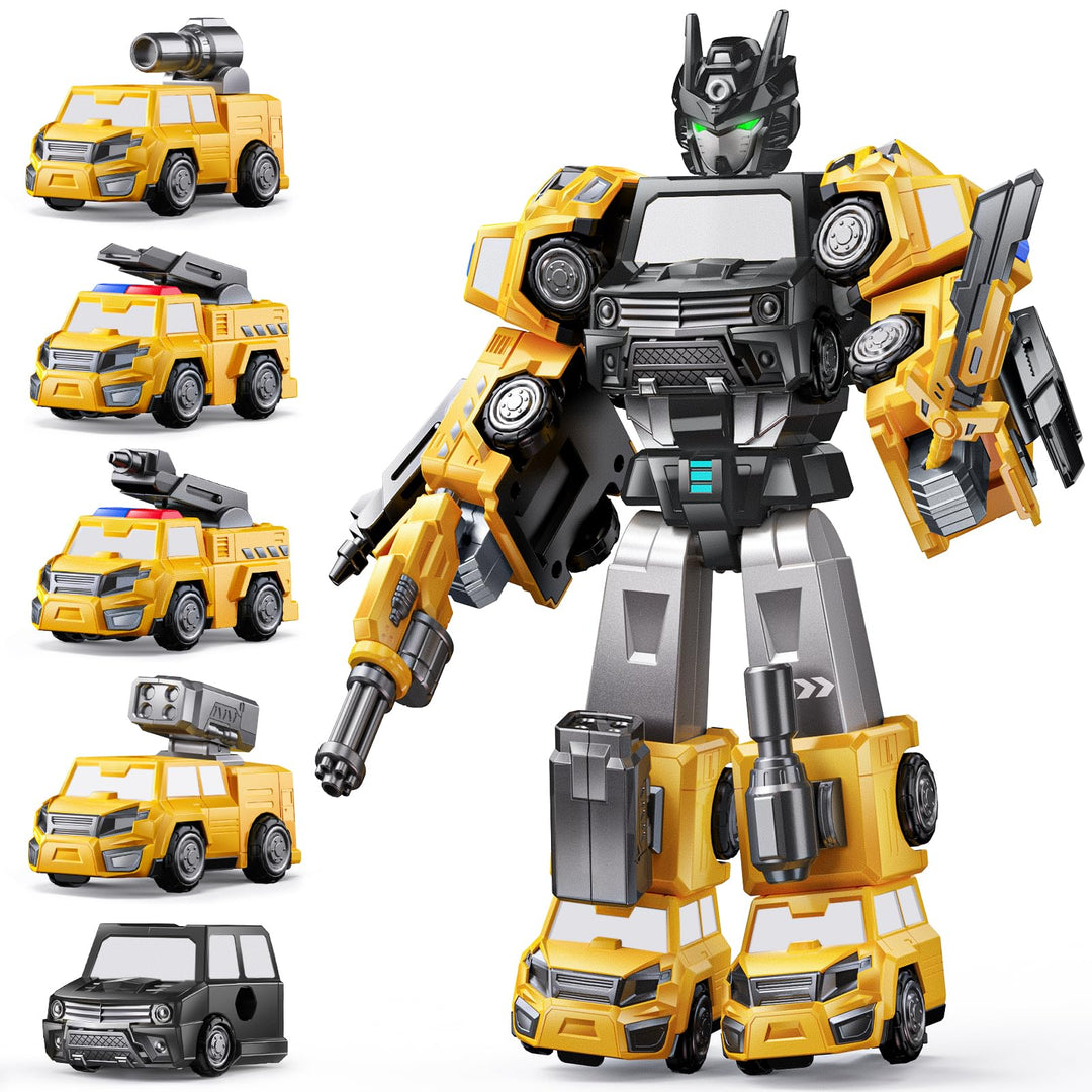5In1 Transform Spielzeug füR Kinder,Abnehmbarer LKW Verwandelt Sich in Transforming Roboter,Robot Sp