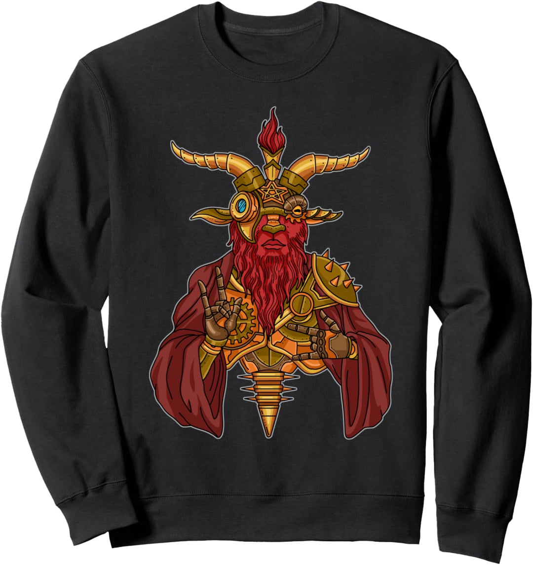 Luzifer Geschenk Baphomet Satanismus Pentagram Satan Sweatshirt