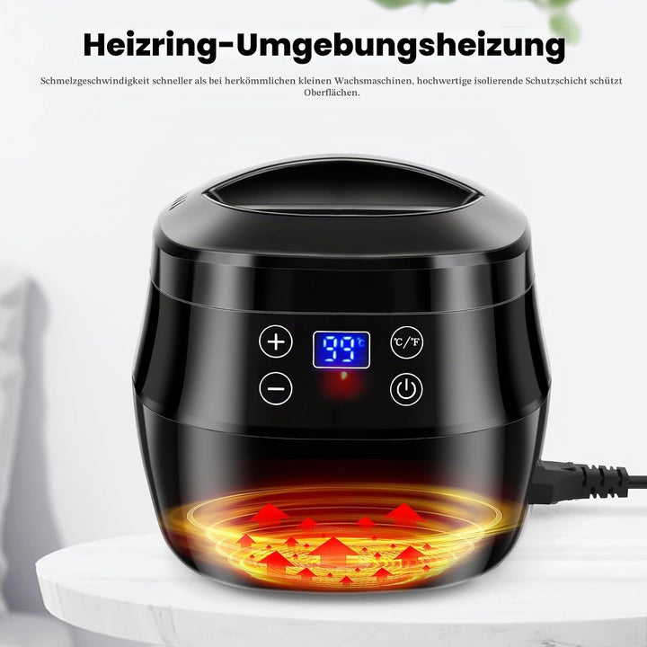 1 l Elektrischer Wachsschmelzer für die Kerzenherstellung mit Digitalanzeige, präziser Temperaturreg