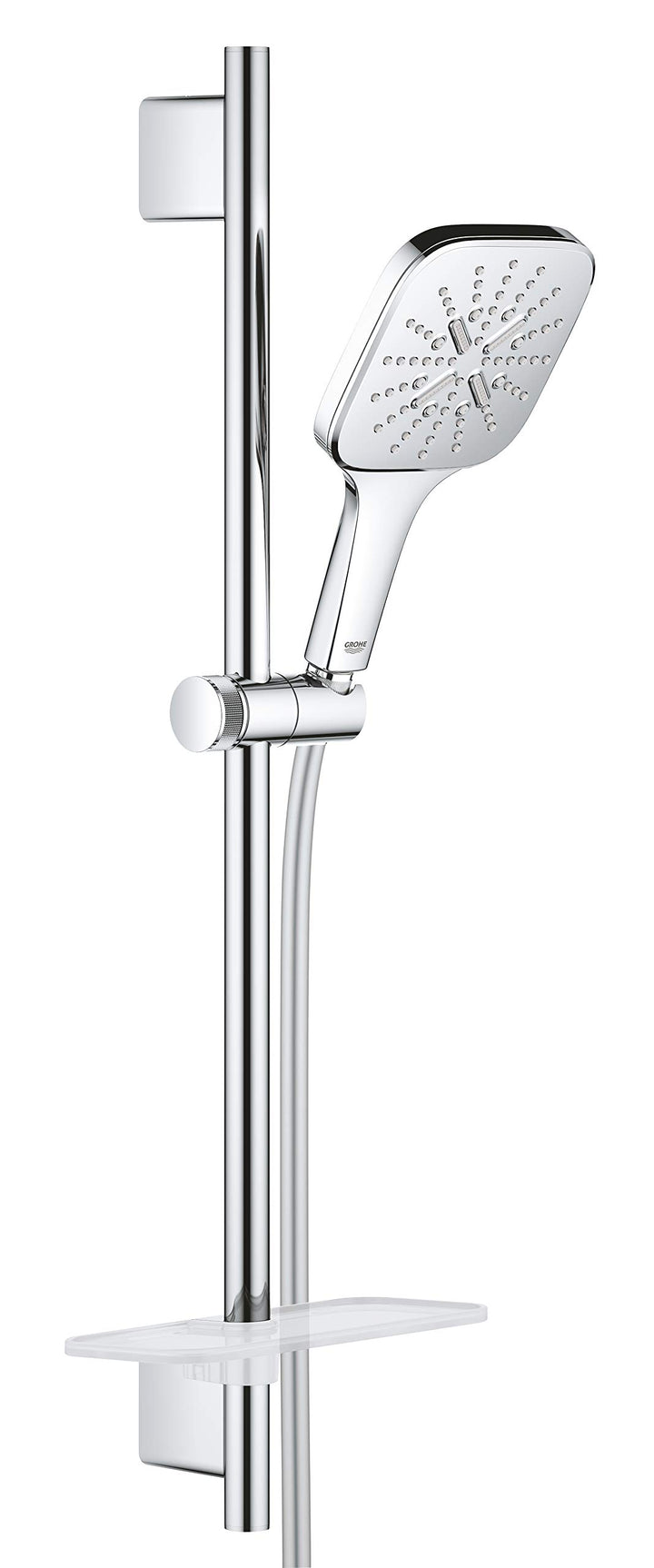 GROHE Rainshower 130 SmartActive Cube | Brausestangenset 3 Strahlarten | Chrom | 26583000