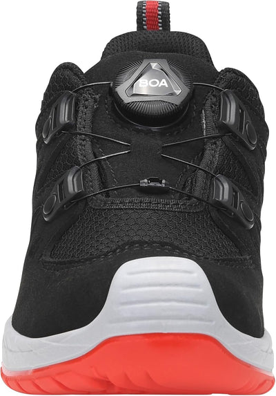 ELTEN Kinderschuhe Outdoor Maddox Kids BOA Black-red Low für Mädchen und Jungen 33 EU Schwarz, 33 EU
