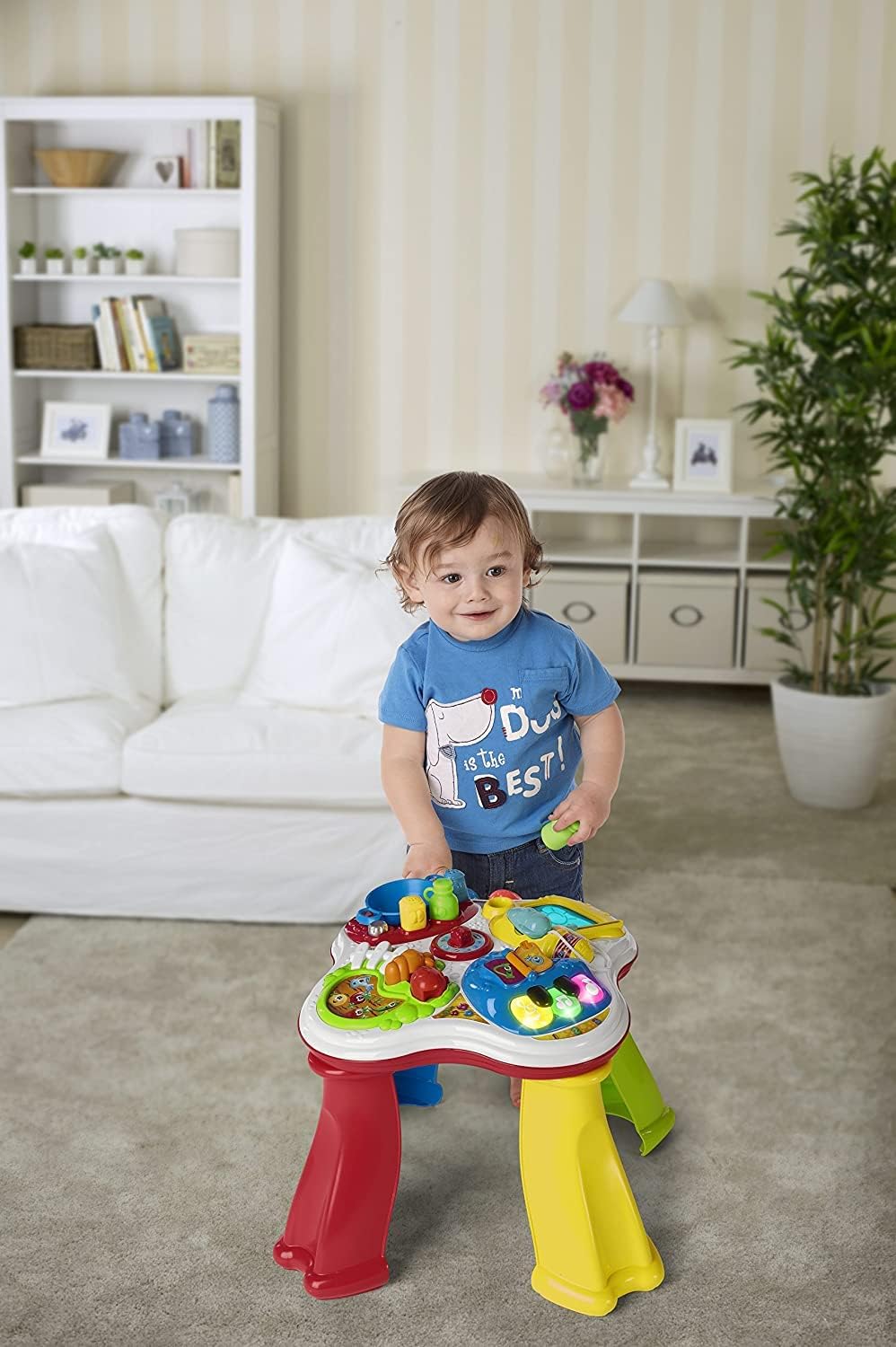 Chicco Artsana Spieltisch für Kinder Tisch Wachse und Lerne, Tisch Wachse und Lerne