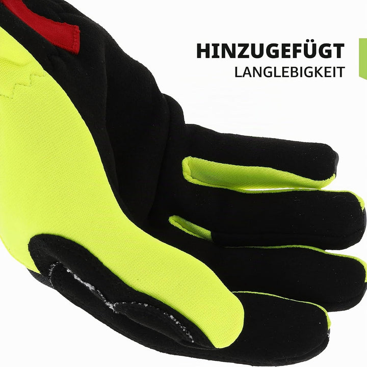 Mechanix Wear FastFit® E5 Handschuhe (Large, Schwarz/Fluoreszierendes Gelb) L (1er Pack), L (1er Pac