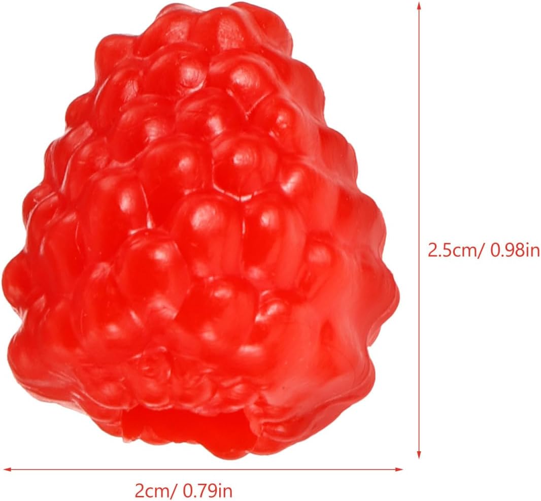 IMIKEYA 40 Stück Künstliche Himbeeren Deko Obst Lebensecht Plastik Himbeeren Rot Schwarz Realistisch