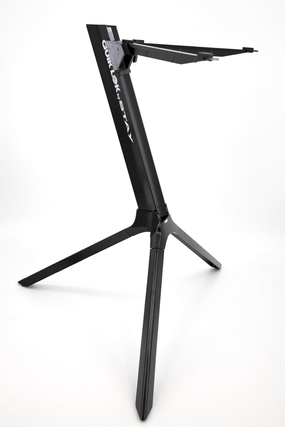 STAY MUSIC Kompakter Keyboardständer mit Tasche, Schwarz, Schwarz