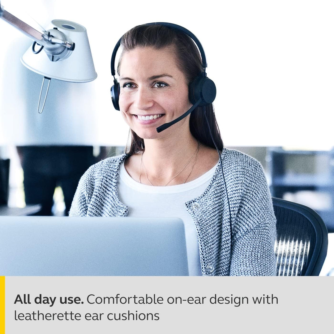 Jabra Evolve 20 SE Mono Headset – Microsoft Teams zertifizierte Kopfhörer für VoIP Softphone mit pas