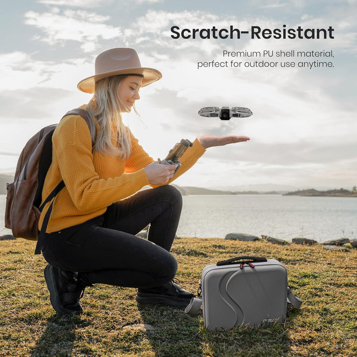 STARTRC Neo 2 Tasche,Tragbar PU Case für DJI Neo 2 Fly More Combo Zubehör, Tragetasche für DJI Neo 2