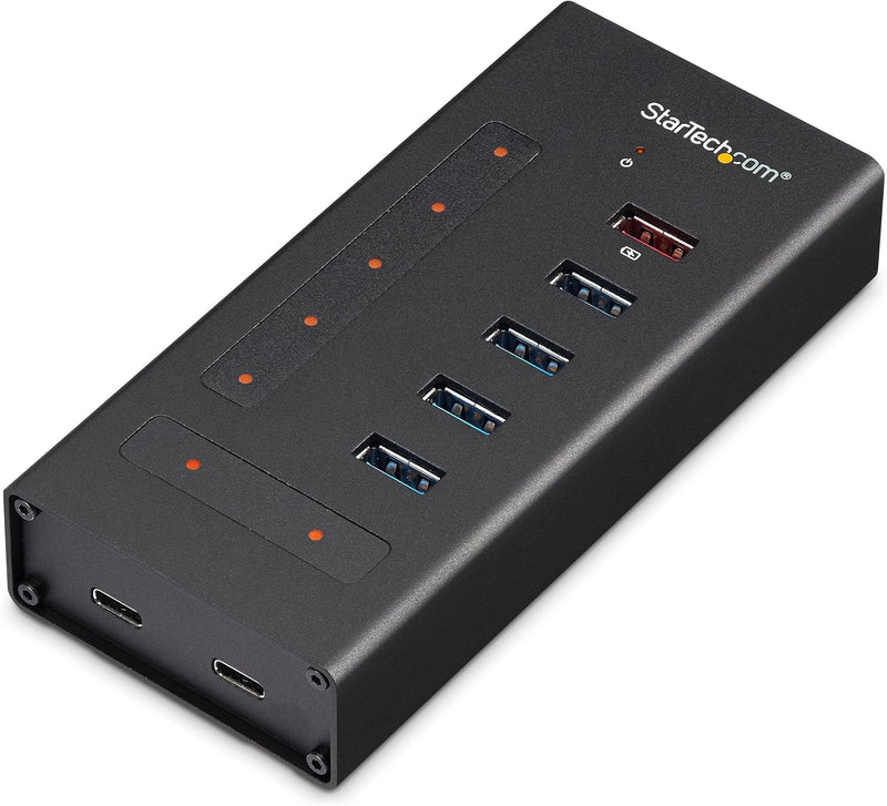 StarTech.com USB Hub 7 Port - Metall - USB-A zu 3x USB-C und 1x USB-C - USB 3.0 - 5GBit/s - Industri
