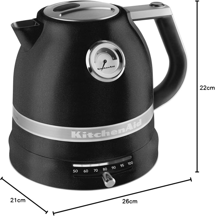 KitchenAid Wasserkocher mit Temperatureinstellung von 50 bis 100°C - Teekocher mit Temperaturanzeige