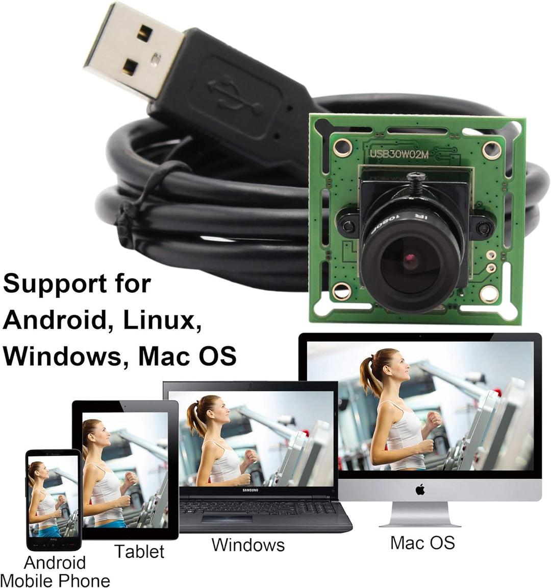 G 60fps USB Kameramodul 0.3mp Webcam modul Weitwinkel VGA Webkamera,480P 3,6mm Objektiv USB mit Kame