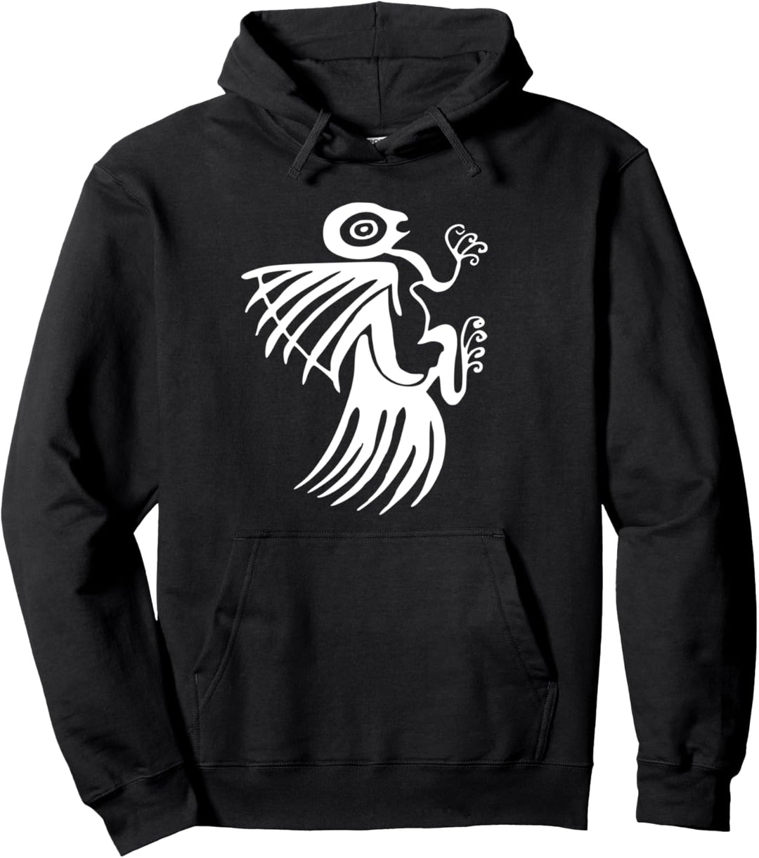 Wedge Tailed Eagle - Australian Aborigine Rock Art Pullover Hoodie