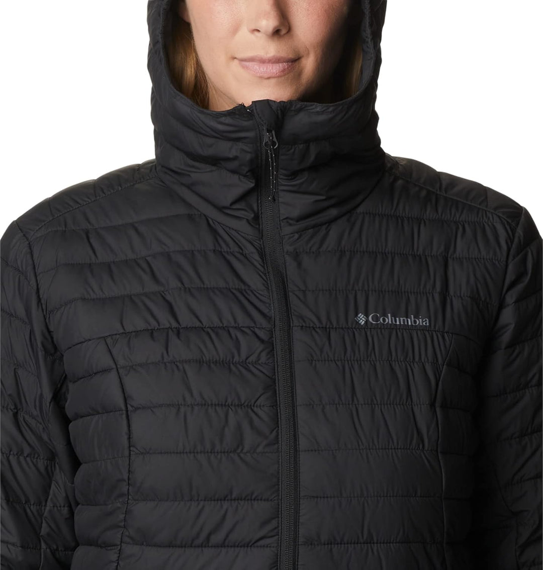 Columbia Silver Falls Hooded Jacket, Steppjacke mit Kapuze für Herren, Schwarz