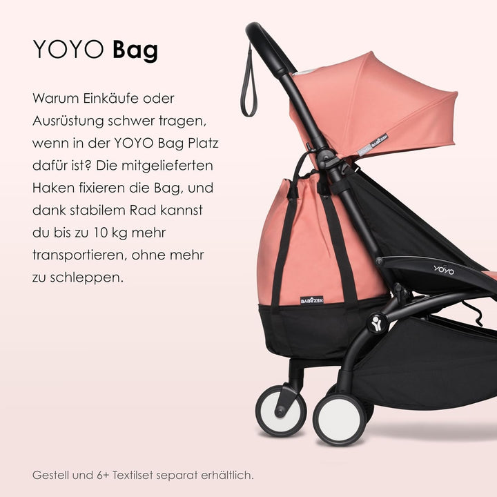 Babyzen YOYO Bag, Ginger - Robuster zusätzlicher Stauraum am YOYO2 Kinderwagen - Inklusive Rad und H