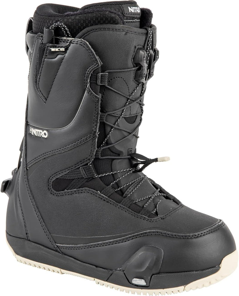 CAVE TLS Step ON All Mountain Freestyle Freeride Schnellschnürsystem Boot Snowboardboot 24 BLACK-SAN