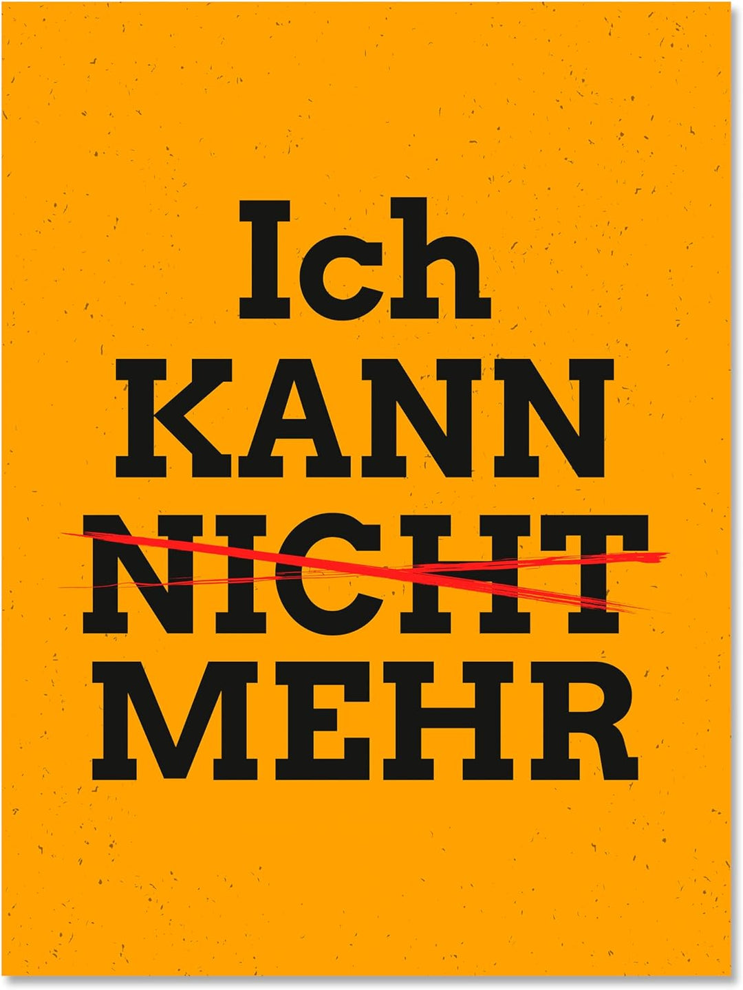 wandmotiv24 Leinwand-Bilder Motivation, Grösse 40x30cm, Hochformat, ich kann mehr, Spruch auf Leinwa