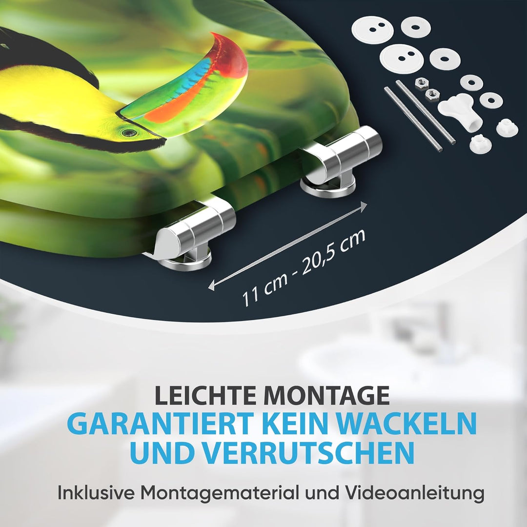 Sanilo WC Sitz mit Absenkautomatik, viele neue Toilettendeckel zur Auswahl, hochwertige Oberfläche,