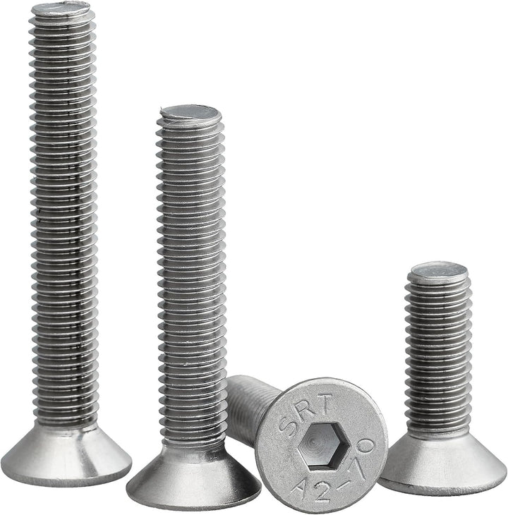Senkkopfschraube mit Innensechskant (ISK) nach Norm ISO 10642 / DIN 7991, rostfreier Edelstahl, A2,