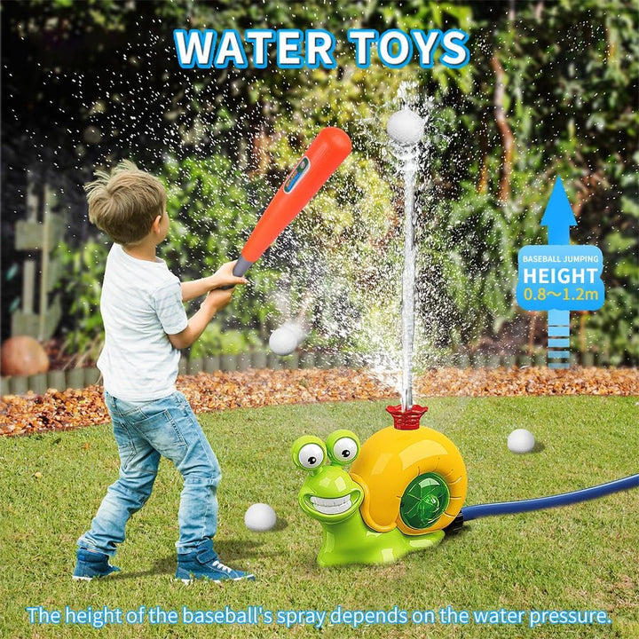 OBEST Wasserspielzeug Sprinkler für Kinder, Wassersprinkler Kinder Outdoor Wasser Baseball mit Schne