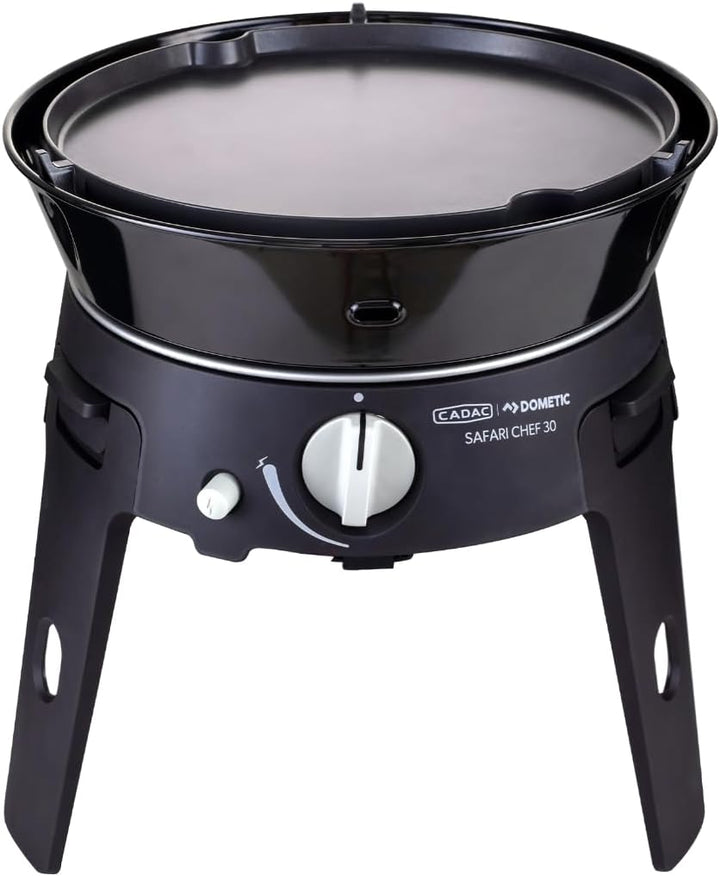 CADAC - Safari Chef 30 LP Deluxe - Tragbare Grills - GreenGrill-Keramikbeschichtung – inkl. Tragetas