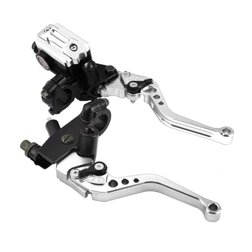 Keenso Motorrad Brems- und Kupplungshebel, 1 Paar Motorrad 7/8 Zoll Lenker Brems- und Kupplungshebel