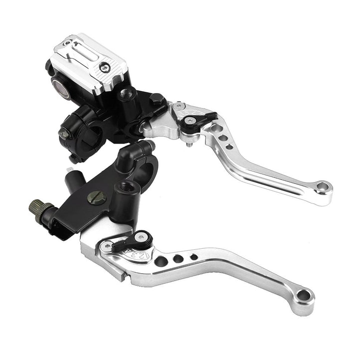 Keenso Motorrad Brems- und Kupplungshebel, 1 Paar Motorrad 7/8 Zoll Lenker Brems- und Kupplungshebel