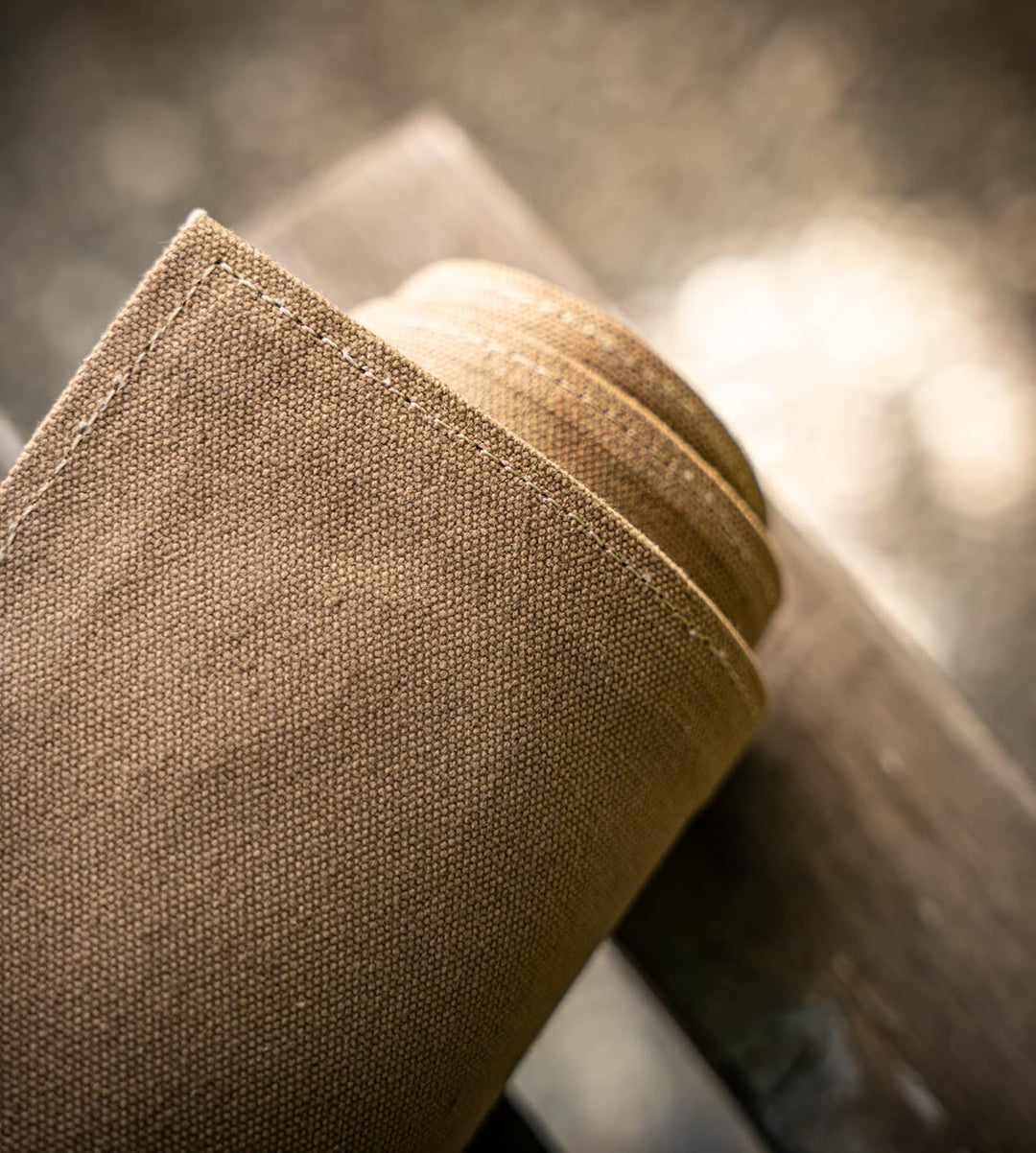 Angus Stoke Premium Messertasche für Kochmesser - Leder & Canvas Kochmesserrolle gross – Messer Tasc