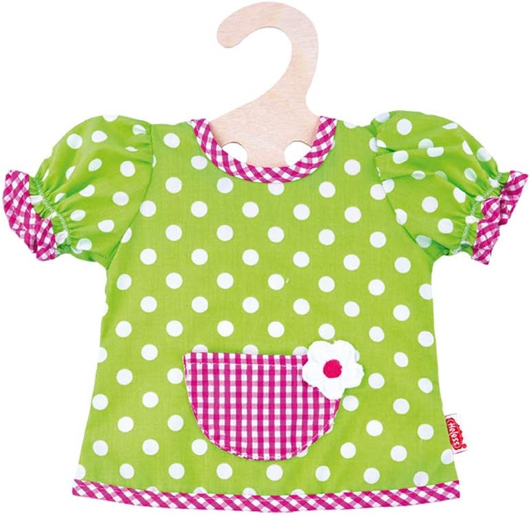 Heless 1255 - Bekleidungs-Set für Puppen, 2 teilig mit Hängerchen und Leggings, Grösse 28 - 35 cm Hä