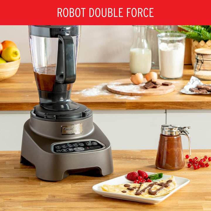 Moulinex Multifunktions-Küchenmaschine, Mixer für Smoothies und Shakes, 6 Geschwindigkeitsoptionen,