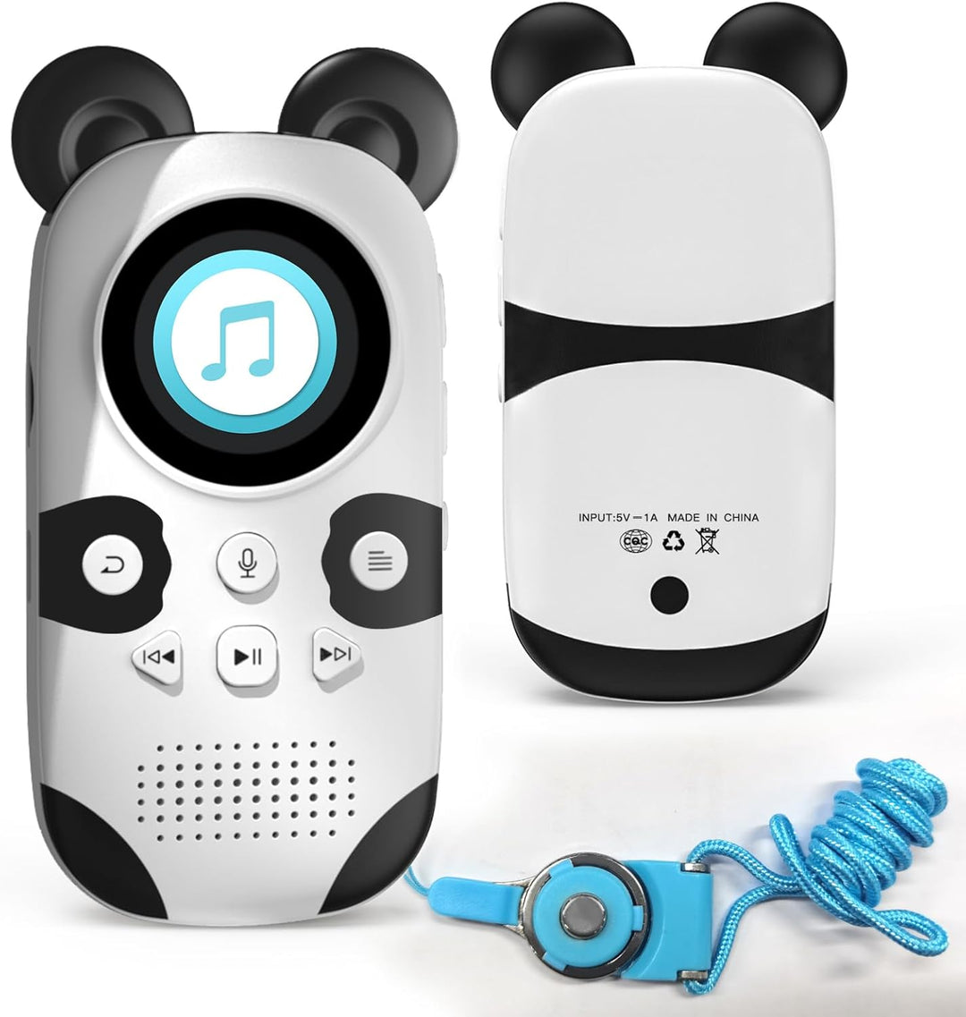 64GB MP3 Player Kinder Bluetooth 5.3, integrierte 18-Schlafmusik, Lautsprecher, One-Touch-Aufnahme,