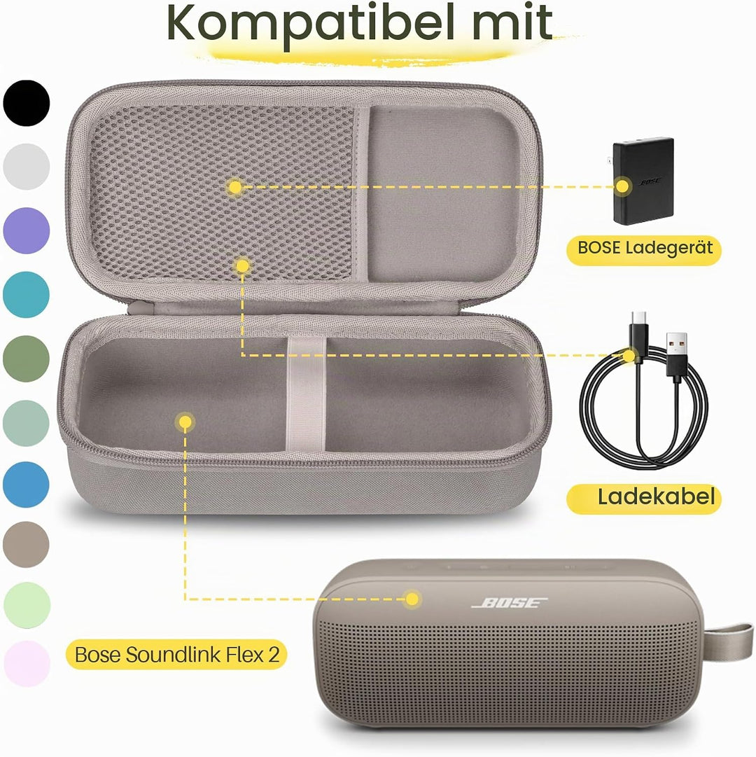 Hart Schutz Hülle Etui für Bose SoundLink Flex (2 Gen) / Flex Tragbarer Bluetooth Lautsprecher Erdbr