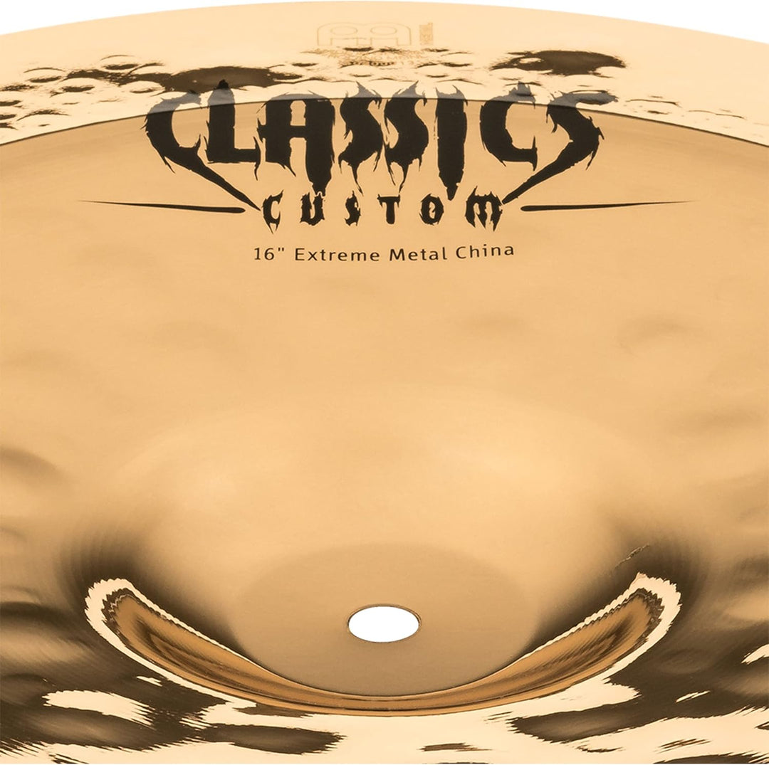 Meinl Cymbals Classics Custom Extreme Metal China 16 Zoll (Video) Schlagzeug Becken (40,64cm) B12 Br