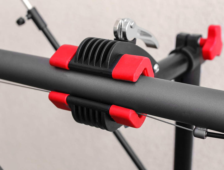 EUFAB 16414 Fahrradständer Profi, mit Stativ, 1,56 Zoll, 151-190 cm, Schwarz Fahrrad-Montageständer