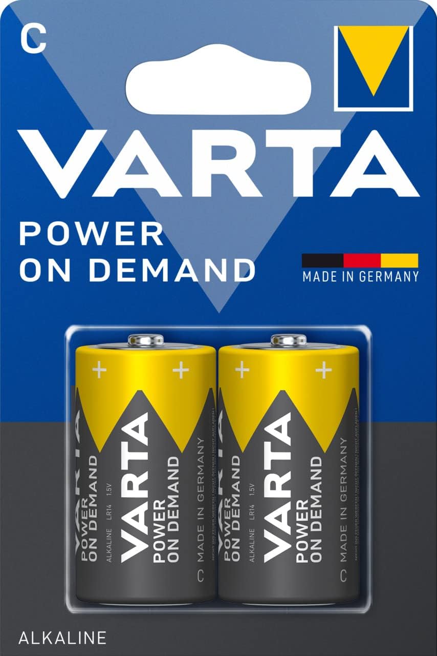 VARTA Batterien C Baby, 12 Stück, Power on Demand, Alkaline, Vorratspack, smart, flexibel, leistungs