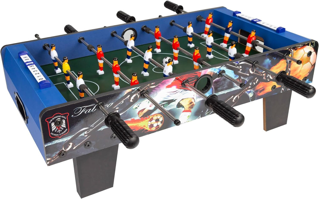 COLORBABY - Kickertisch aus Holz, blau, Tisch Cbgames, 3 años to 99 años 69 x 37 x 24 cm, 69 x 37 x