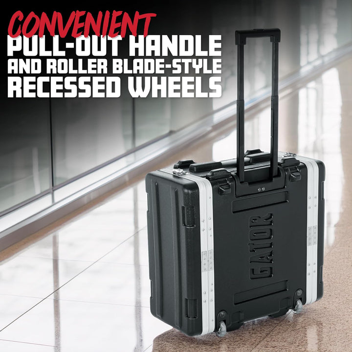 GATOR-Koffer Gestell 19"-Polyethylen GRR 6 U mit Rollen, 6 U
