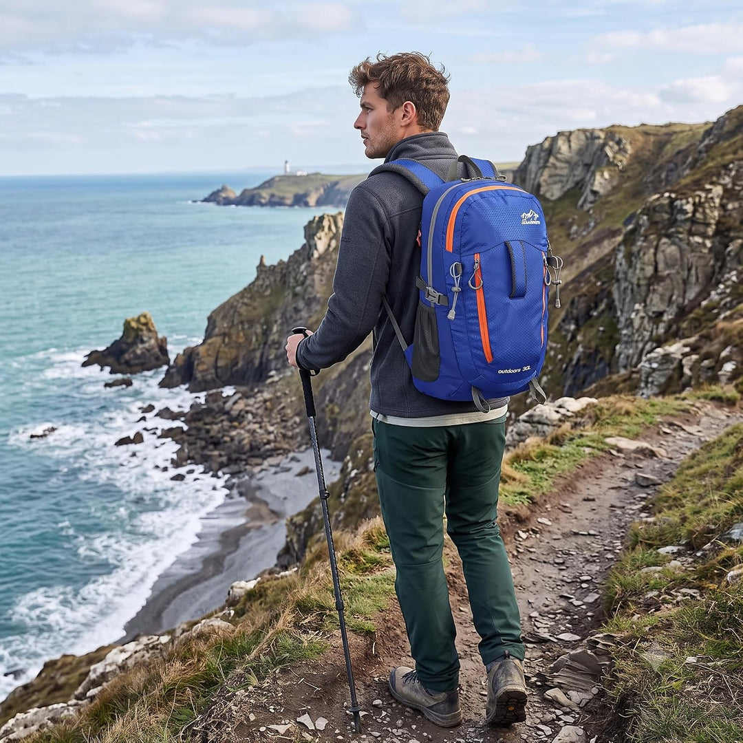 Waniki 30L Wanderrucksack Herren Damen Reiserucksack Wasserdicht Rucksack Outdoor Trekkingrucksack L