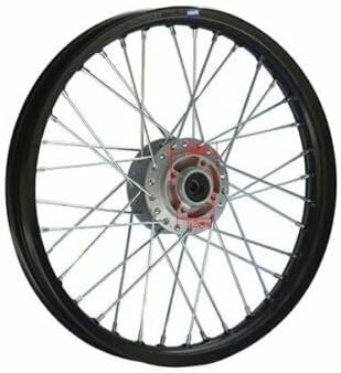 Alu Felge 17 Zoll vorne Rot Eloxiert Geeignet für fast alle Modelle mit 12 mm Achse Dirt Bike, Pit B