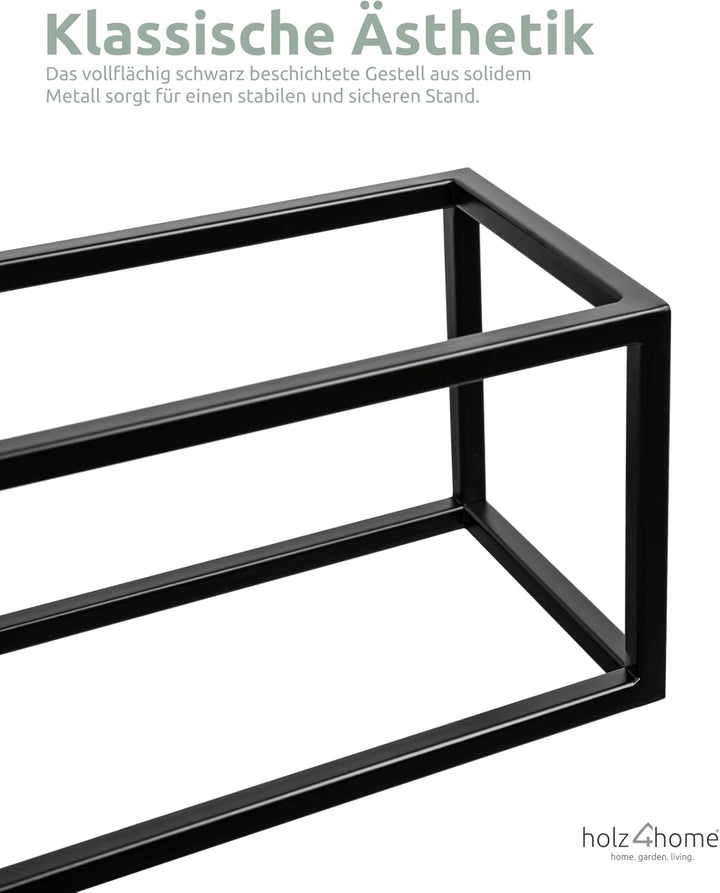 holz4home® Dekoständer aus MDF Eichenholz I Blumenständer Sonoma Eiche I Höhe: 90 cm I Dekosäule mit
