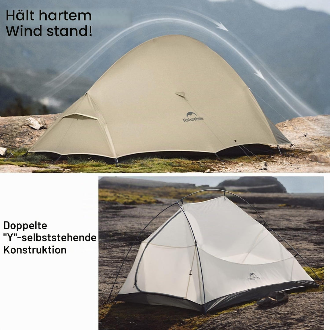 Naturehike Cloud Up Pro Zelt, 2024 Upgrade, ultraleichte Zelte, 1,75 kg (Alles Zubehör im Lieferumfa