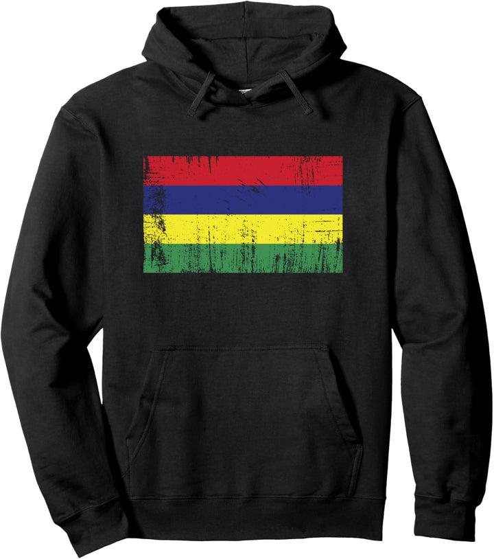 Mauritius Fahne Maurice Flagge Geschenk Fussball-Fan Sport Pullover Hoodie
