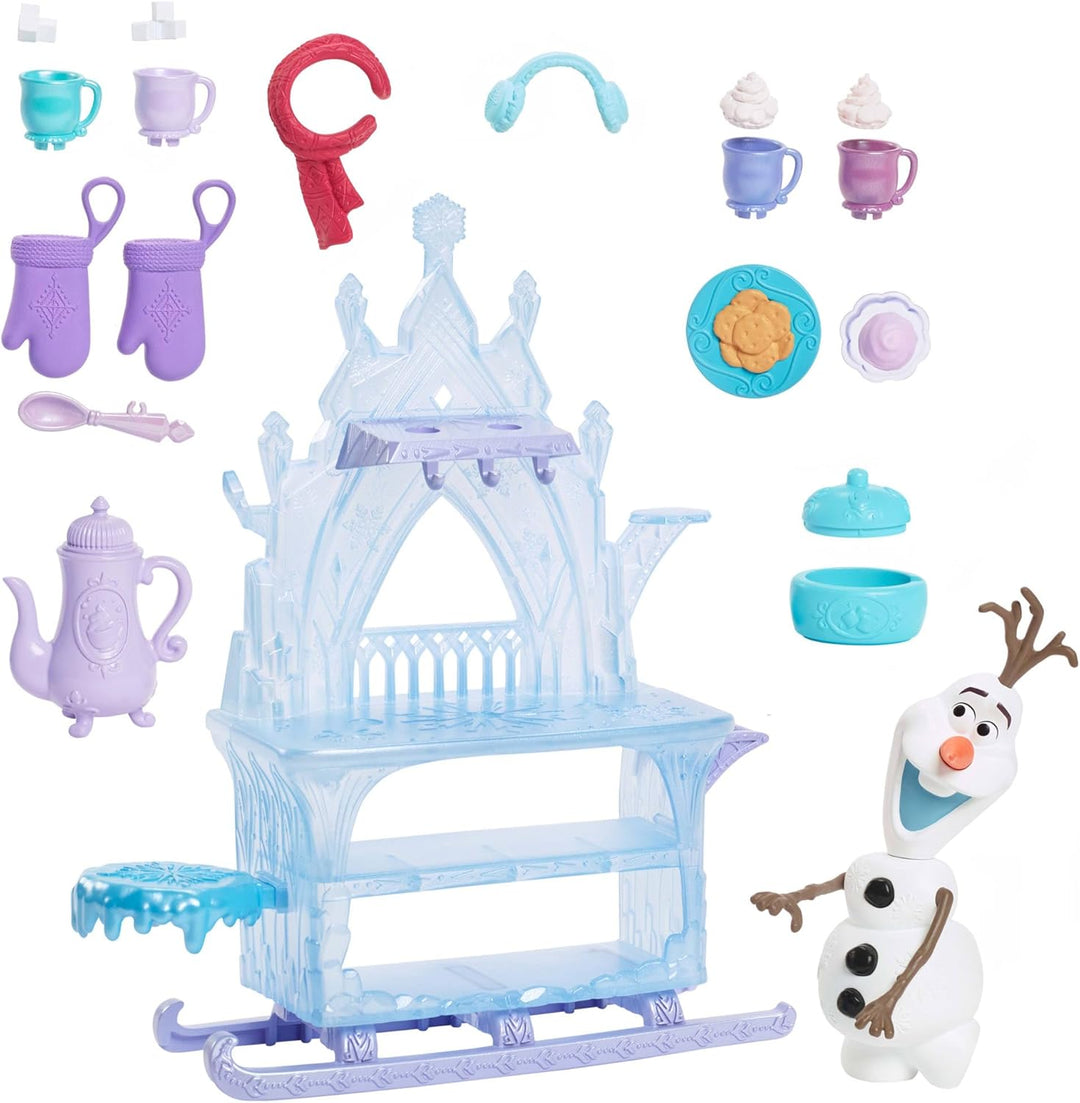 Mattel Disney Die Eiskönigin Olaf-Puppe mit Zubehör, Leckereien-Schlitten mit Olaf-Puppe, Verkaufswa