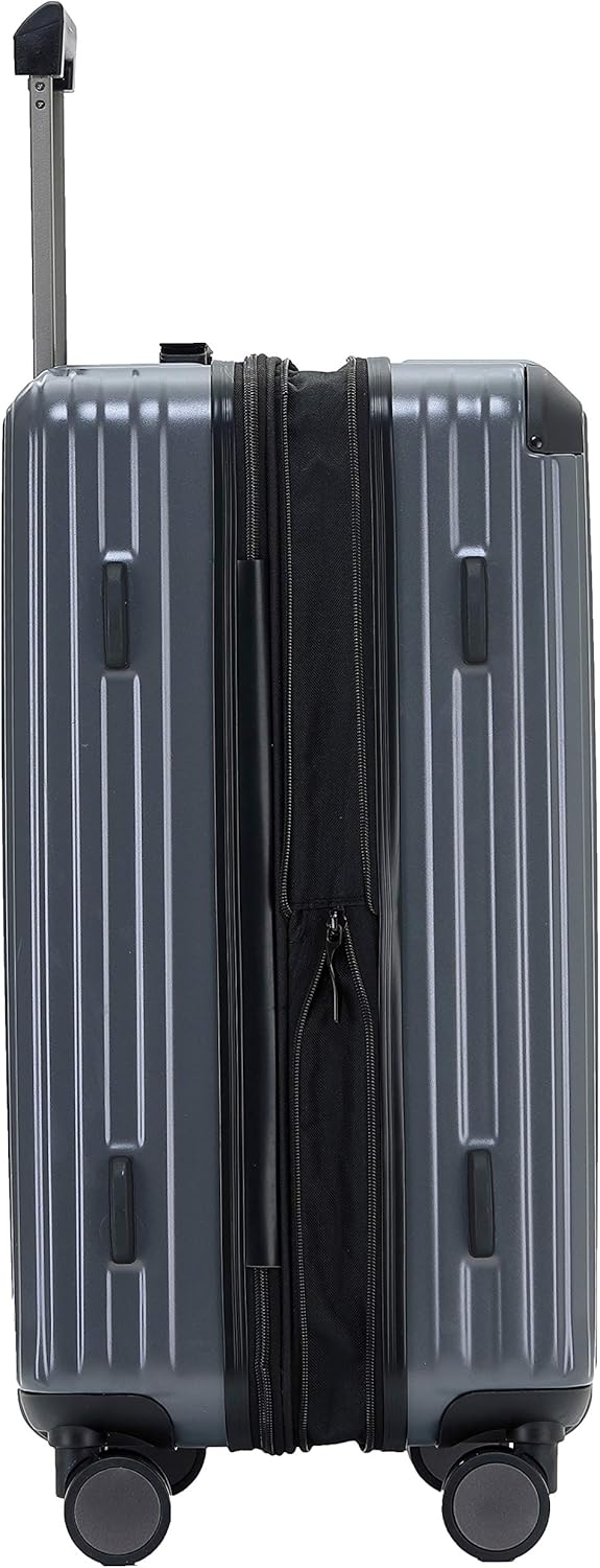 Münicase M816 TSA-Schloss, Dehnungsfuge, Teleskopgriff, Reisekoffer mit 4 Rollen, Hartschale, Mittle