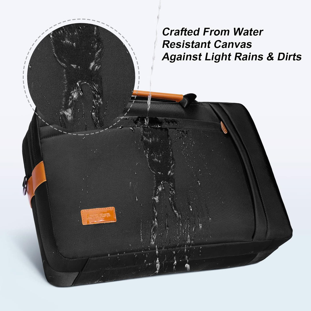 ESTARER Umwandelbar Rucksack Laptoptasche Umhängetasche Herren 17/17,3 Zoll Multifunktions Nylon Tas