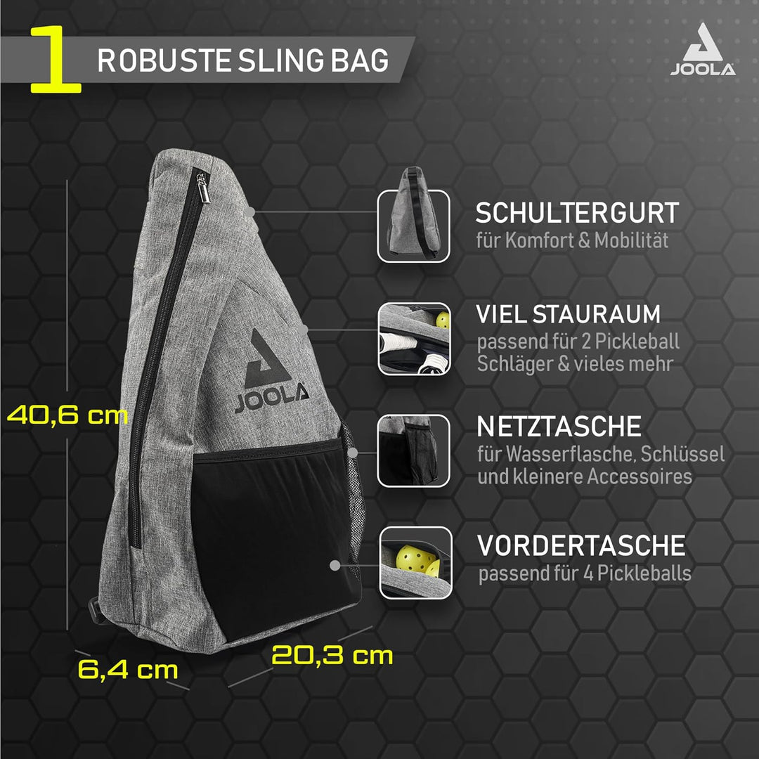JOOLA Pickleball Essentials Paddle Schläger mit Fiberglas-Oberfläche, Polymer-Kern und USAPA-Zertifi