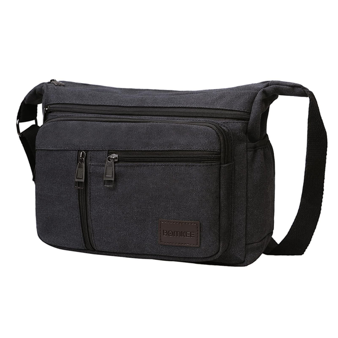 Wasserdicht Canvas Crossbody Tasche Umhängetasche Satchel Schulter Sling Arbeitstasche Bookbag für M