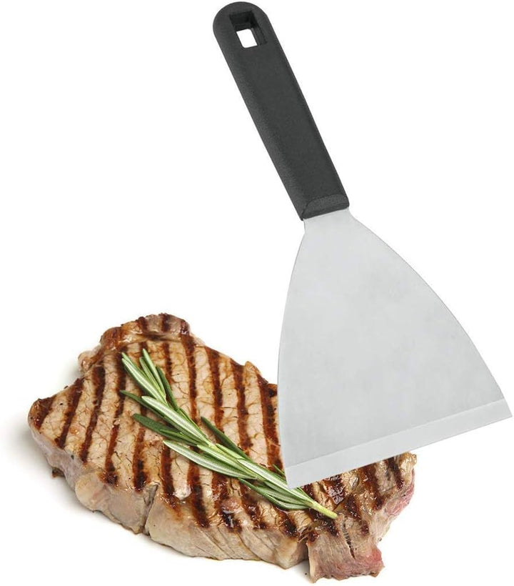 MASTERCLASS Grilldeckel, Edelstahl, Silber, 12 x 17 x 22 cm & Metaltex 204454038 Grillspachtel Planc