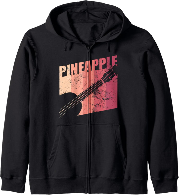 Tropical Pineapple Ukulele Musician Uke Music Player gift Kapuzenjacke